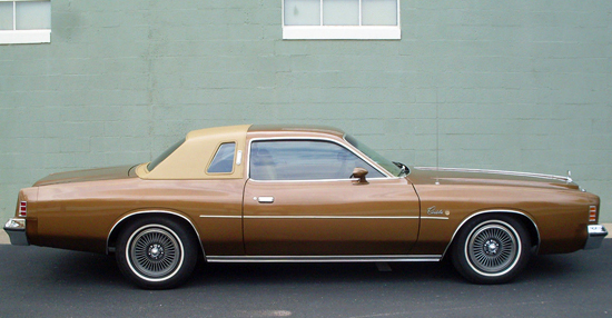 8th place (2-way tie at 46.6%) 1975-79 Chrysler Cordoba (length 215.3”, wheelbase 115”)