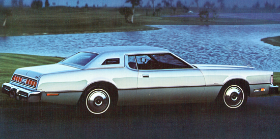 8th place (2-way tie at 46.6%) 1974-76 Ford Thunderbird (length 225.7”, wheelbase 120.4”)