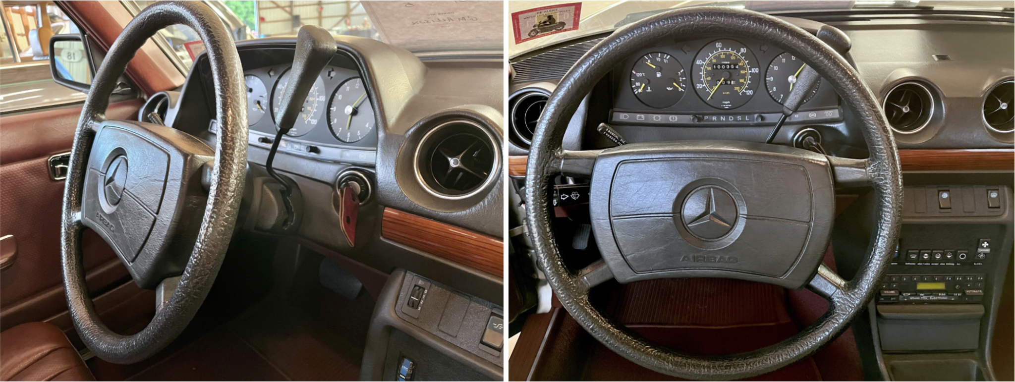 Mercedes, W123, column shift, automatic, 300D, 240D, 280E, 230E, 200D, 220D, 230, 250, 200