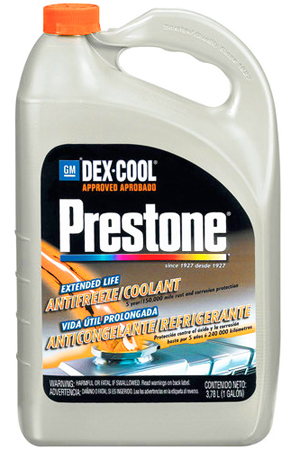 "DexCool” is the marketing name most often used for the type of extended-life orange coolant developed by General Motors. Many companies sell GM-approved DexCool antifreezes, as shown here.