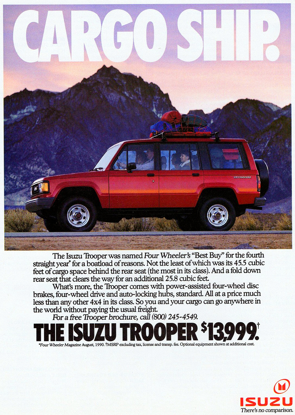 Classic Vintage Advertisement Ad A97 your range 1988 Isuzu Trooper
