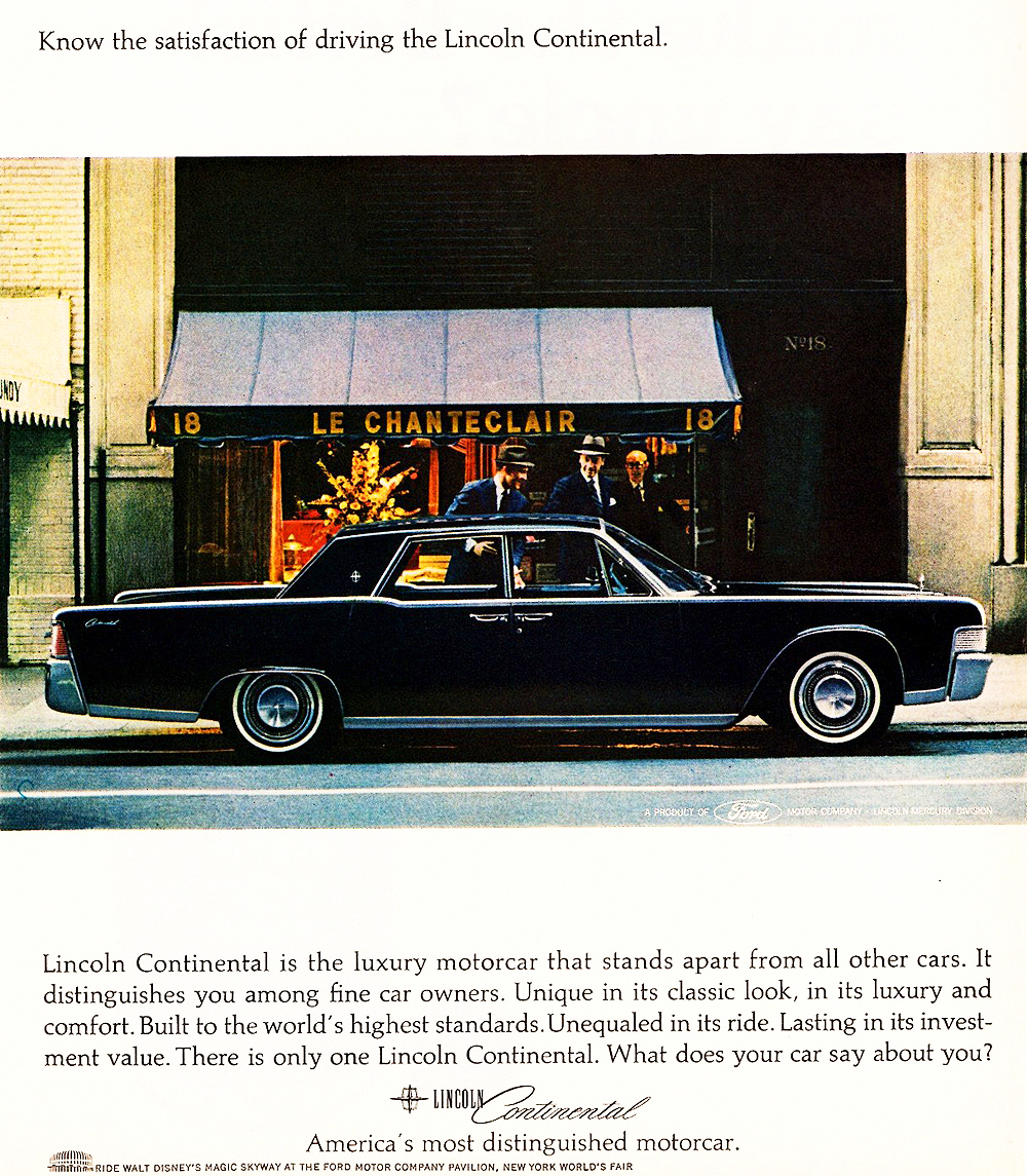 Lincoln 1965 Continental ad b1