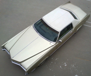 small 1970 Cadillac Eldorado overhead view