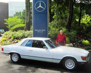 15-inch versions of the Mercedes Bundt wheels were first made in the mid-1970s for high performance models such as the 450SEL 6.9 and the Euro market 450SLC 5.0 (1980 SLC with 15-inch bundt wheels shown).