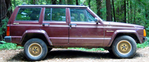 It's possible that Laura's "Jeep wagon" was a 1980s Jeep Cherokee, which was available in 2- and 4-door form (1988 model shown here).