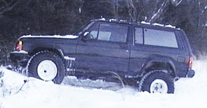 A 1988 Jeep Cherokee 2-door