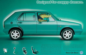 1996 VW Citi Golf Deco ad