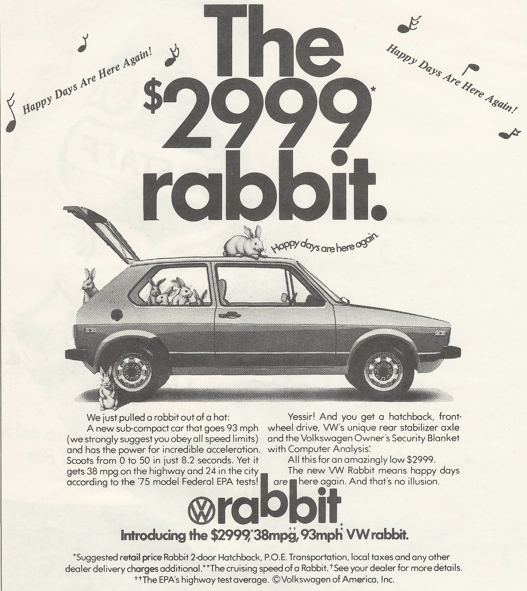 1970's VW Rabbit Advertisement