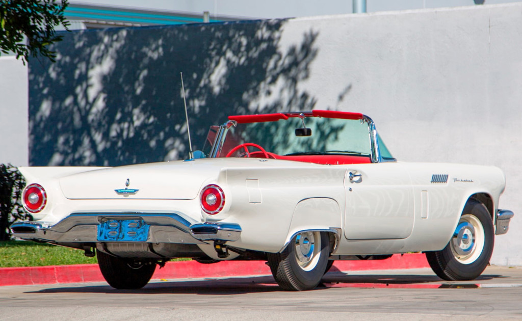 1957, ford, thunderbird, t-bird, base, dog dish hubcaps