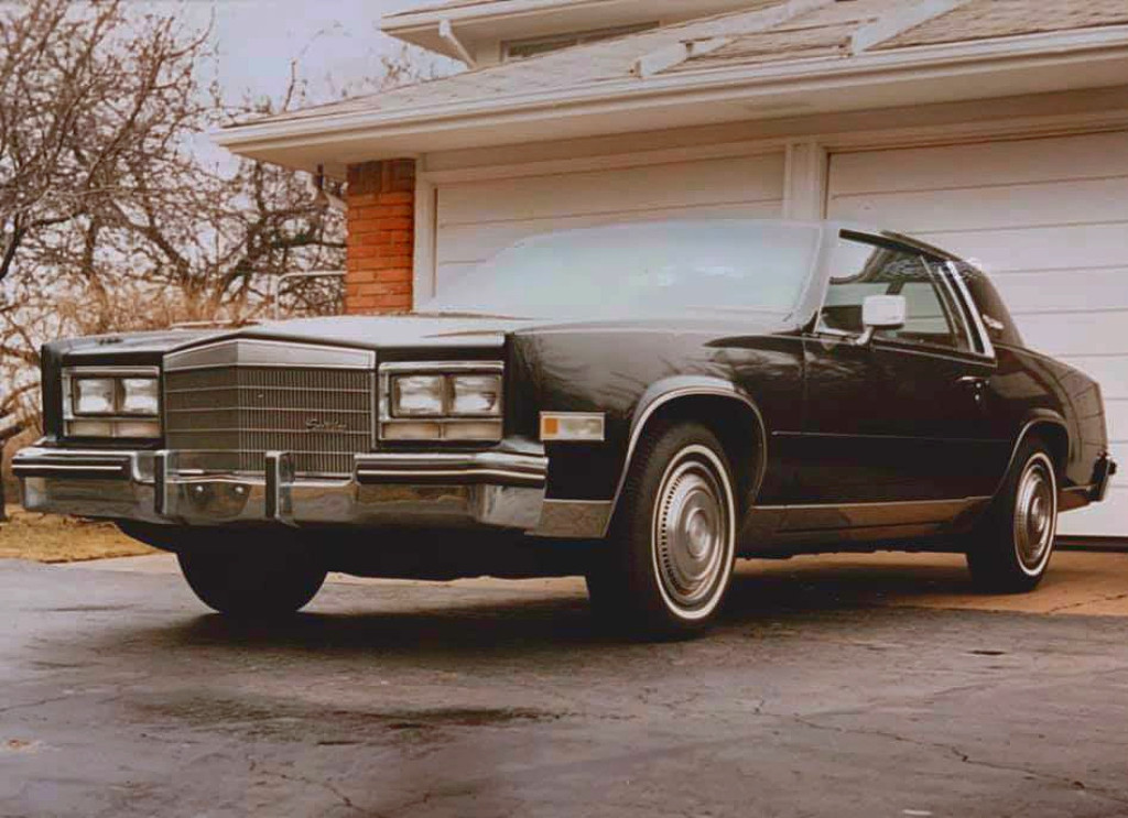 1985, cadillac, eldorado, base, slick top, black