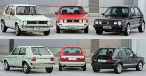 VW Golf Mk 1 comparison