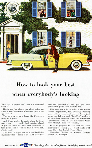 small 1955 Chevrolet Bel Air ad