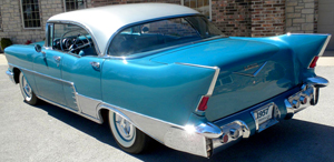 small 1957 El Morocco hardtop sedan left rear view