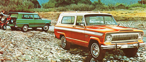 1974 Jeep Cherokee base and "S" Sport models