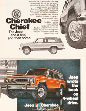 1976 Jeep Cherokee Chief ad