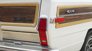 Tail lights on 1984-1991 Grand Wagoneers were borrowed from Cherokee models, and looked like this.