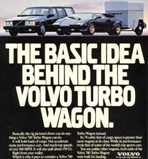 small 1990 Volvo Turbo wagon ad