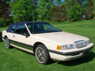 1989, mercury, cougar, wire wheel covers