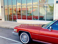 1959, 1976, cadillac, coupe, de ville, deville, red