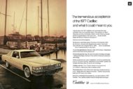 1977, cadillac, deville, de ville, coupe, ad, advertisement