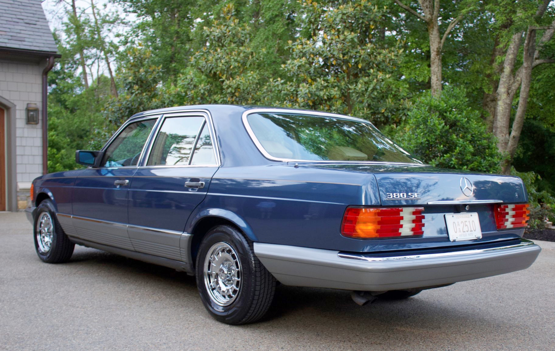 1984, mercedes, 380SEL, 126, w126, S-class, blue,