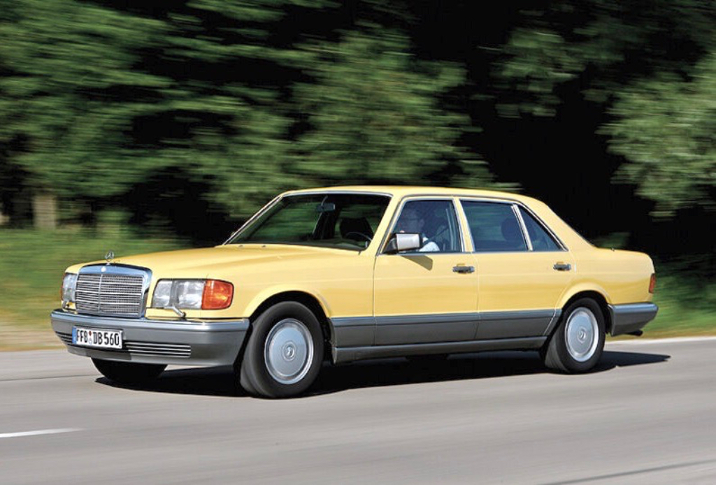 mercedes, w126, 126, yellow, 560SEL, 420SEL, 300SEL, 300SDL, 1986, 1987, 1988, 1989, 1990, 1991