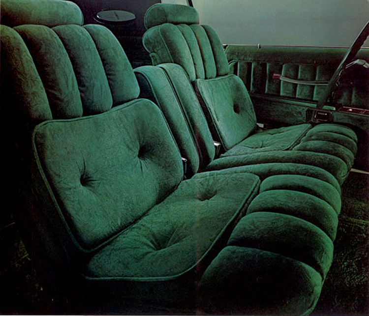 1977, Lincoln, Mark V, Givenchy, jade, green, interior