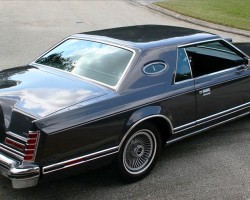 gray, painted roof, plain roof, 1977 Lincoln Mark V