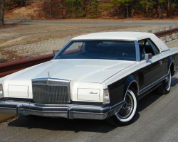 1979 Lincoln Mark V Bill Blass edition with simulated convertible top, carriage roof