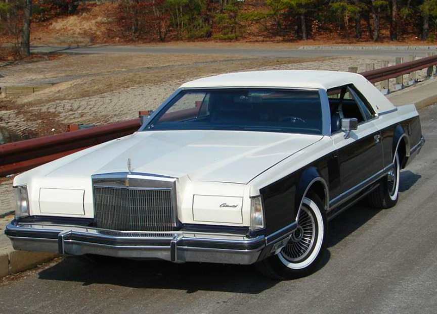 1979 Lincoln Mark V Bill Blass edition with simulated convertible top, carriage roof