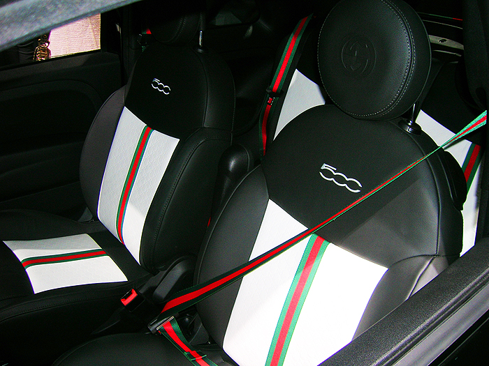 Tanzania galope Suponer Fiat 500 Gucci Edition interior | CLASSIC CARS TODAY ONLINE