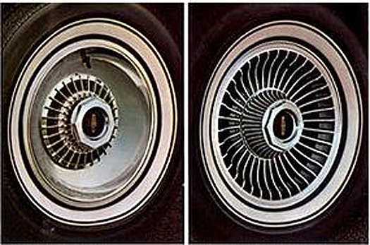 Lincoln, Mark V, 1977, aluminum wheels