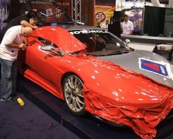 Ferrari vinyl wrap