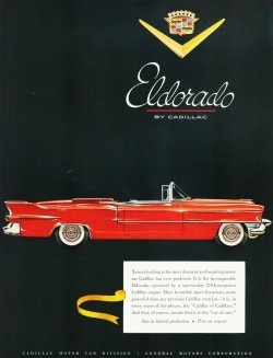 They'll Take The Cadillac Tonight! Promotional Advertising Poster 1955 
