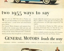 1955 Chevrolet Bel Air Pontiac Catalina ad