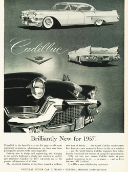 1957 cadillac ad