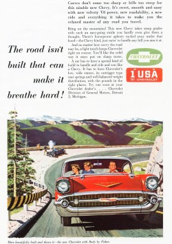 1957 Chevrolet ad