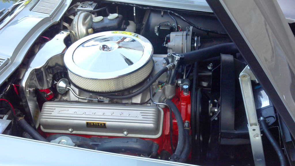 1966 Chevrolet Corvette 327 engine bay