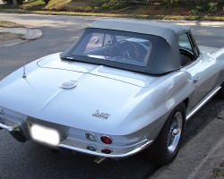 silver 1966 Chevrolet Corvette convertible