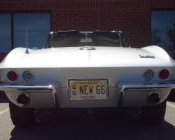 silver 1966 chevrolet corvette