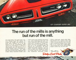 1971 dodge charger ad