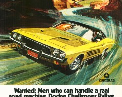 1973 dodge challenger ad