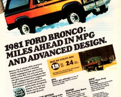 1981 ford bronco ad