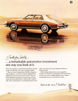 1982 cadillac seville ad