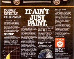 1984 Dodge Charger ad
