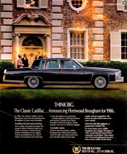 1986 cadillac fleetwood ad