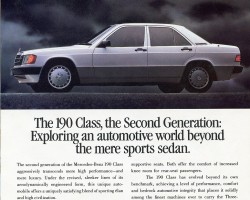1989 mercedes 190e ad