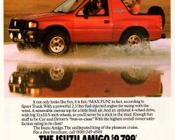 1991 isuzu amigo ad