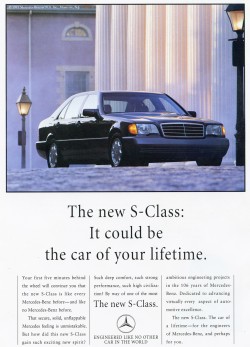 1992 Mercedes 600sel ad
