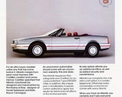 1987 cadillac allante ad